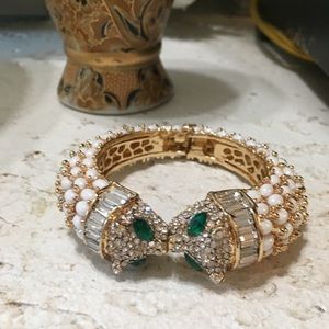 Opal Cabochons Cuff Bracelet.